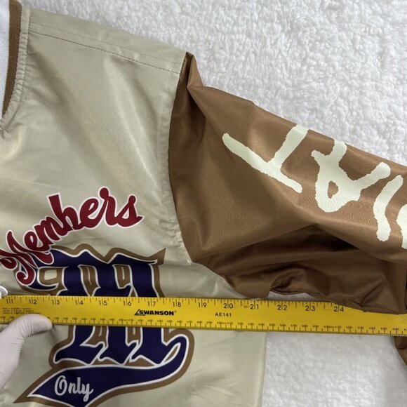 Members Only X Jean Michel Basquiat NWT Mens S Mona Lisa Varsity Bomber Jacket - Picture 9 of 16